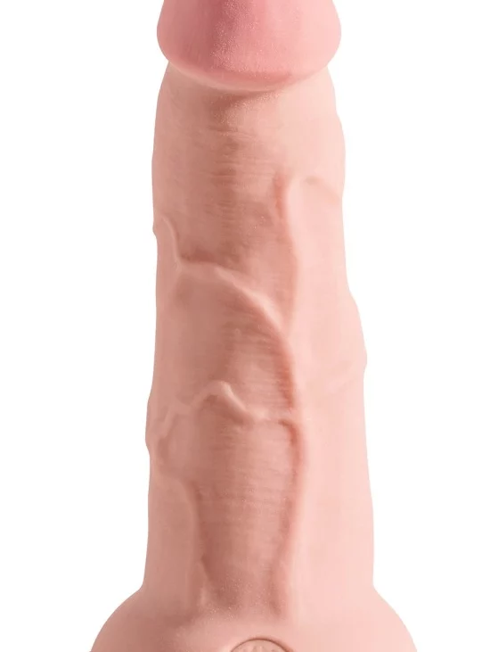 King Cock Plus - Realistyczne Naturalne Dildo Z Przyssawką 13 CM Jasny Kolor Skóry