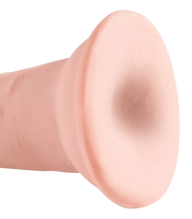 King Cock Plus - Realistyczne Naturalne Dildo Z Przyssawką 13 CM Jasny Kolor Skóry