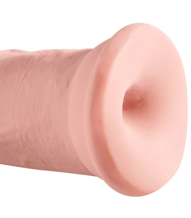 King Cock Plus - Realistyczne Naturalne Dildo Z Przyssawką 28 CM Jasny Kolor Skóry