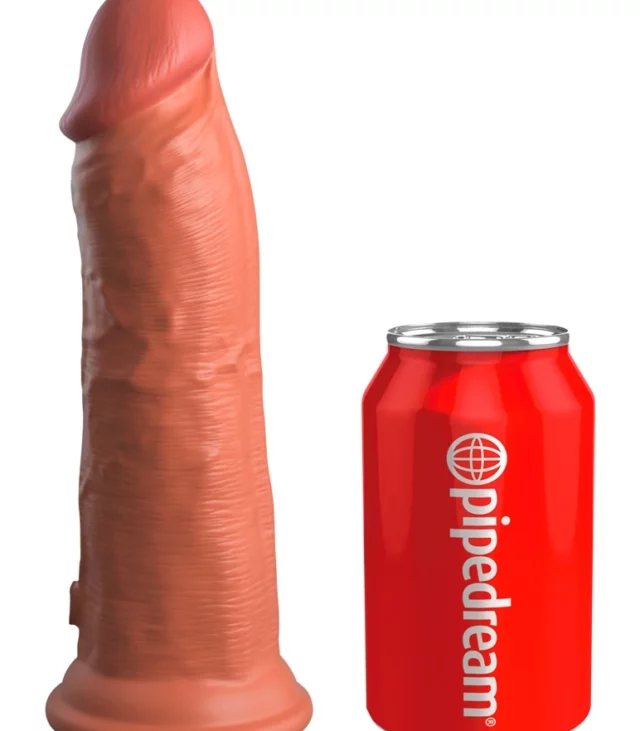 King Cock Elite - Realistyczne Silikonowe Dildo Z Przyssawką 20 CM Ciemny Kolor Skóry