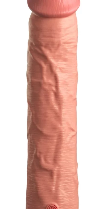 King Cock Elite - Realistyczne Silikonowe Dildo Z Przyssawką 28 CM Jasny Kolor Skóry