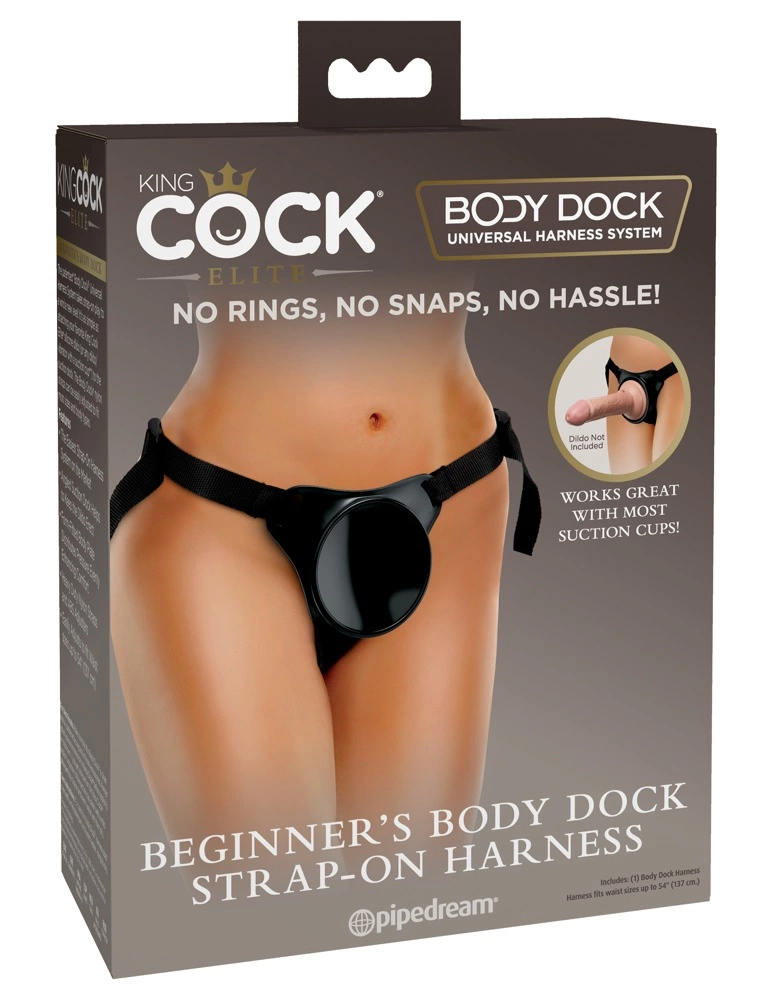 King Cock Elite - Uprząż Strap-On Do Dildo I Wibratorów King Cock Elite Czarna