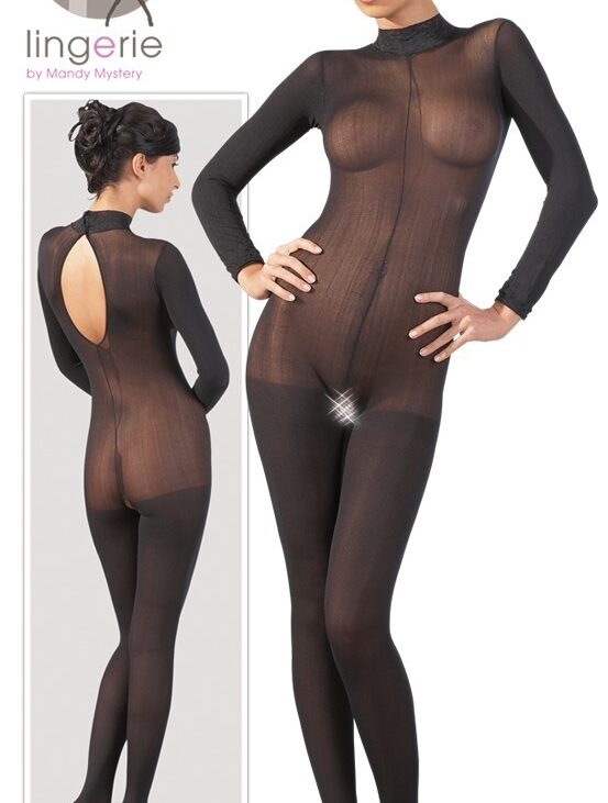 Catsuit bodystocking siateczka na całe ciało S/M