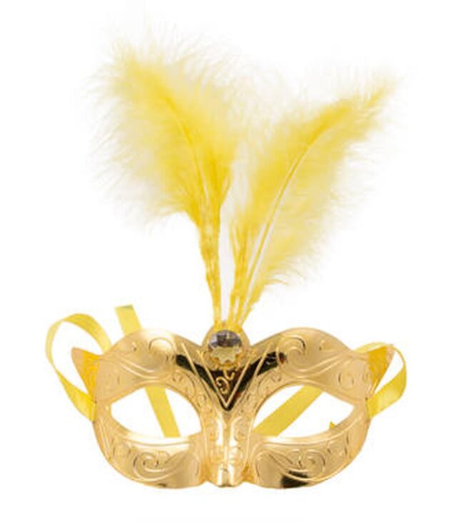 Maska-Venetian Mask Gold