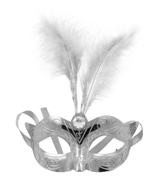 Maska-Venetian Mask Silver