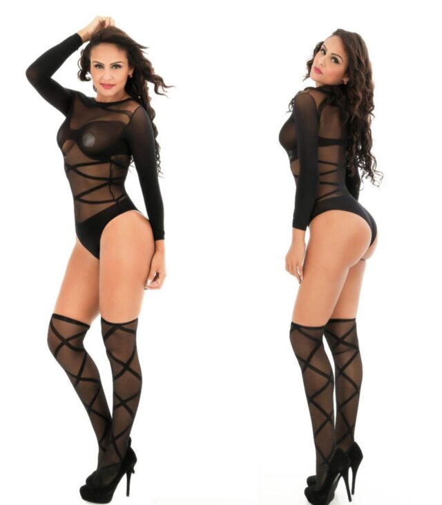 Body Pleasure - Sexy Lingerie Set - one size - black TL61