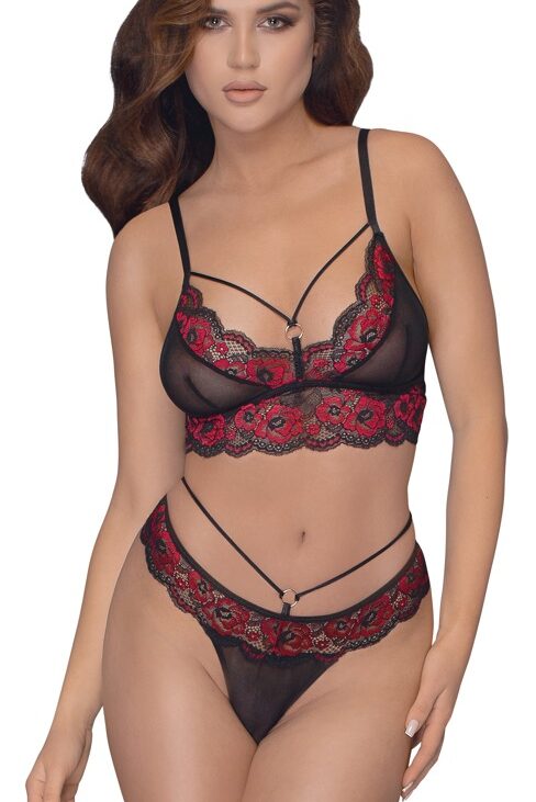 Bra Set black/red M