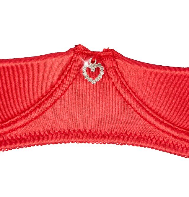 Shelf Bra Set red 80B/M