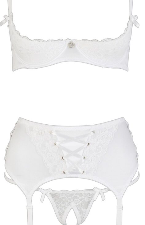 Shelf Bra Set white 75B/S