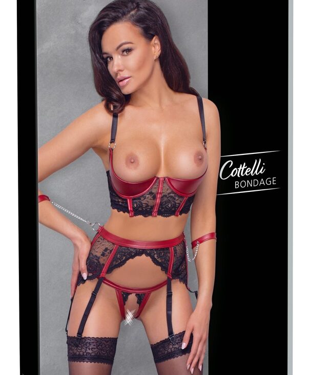 Shelf Bra Set black/red L