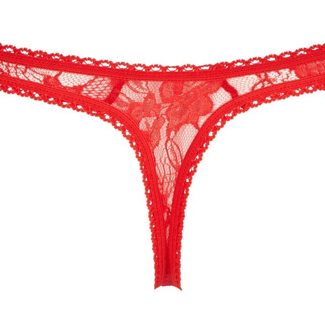 Lace String red S