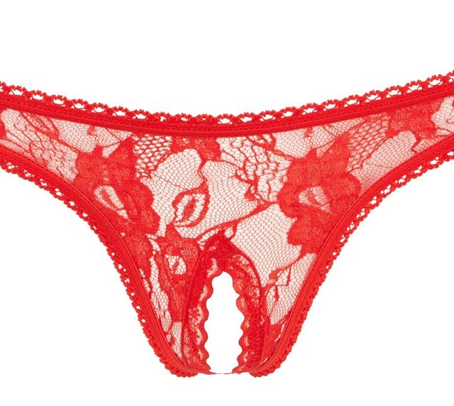 Lace String red L