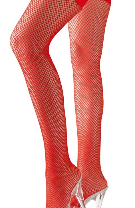 Hold-up Stockings red S