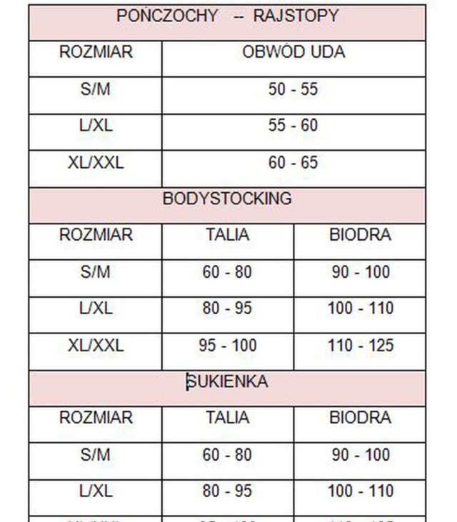 Bodystockingk kuszące wycięcia krok brzuch L/XL