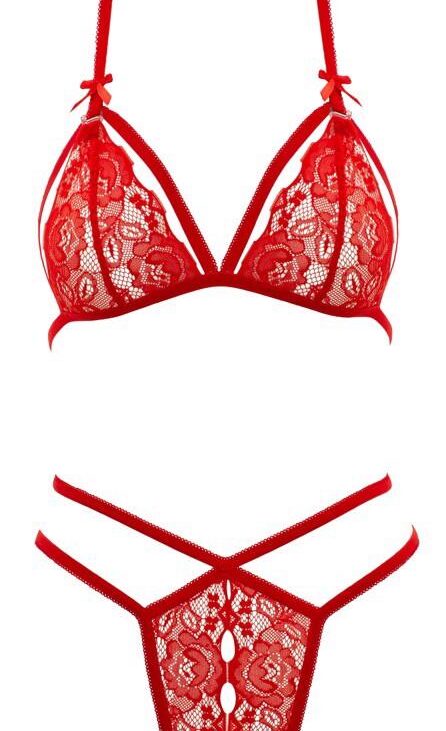 Lace Set red L