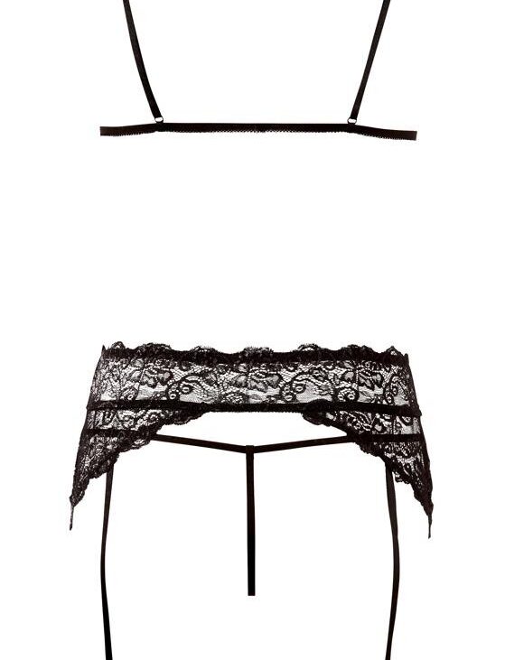 Lace Suspender Set M