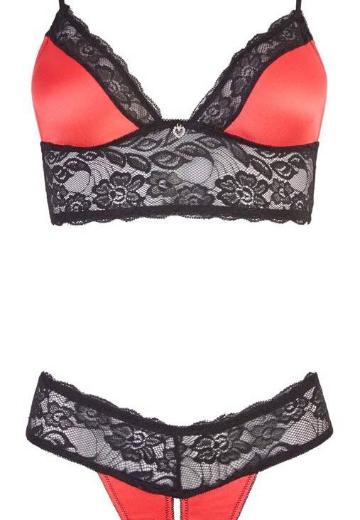 Bra Set with red M