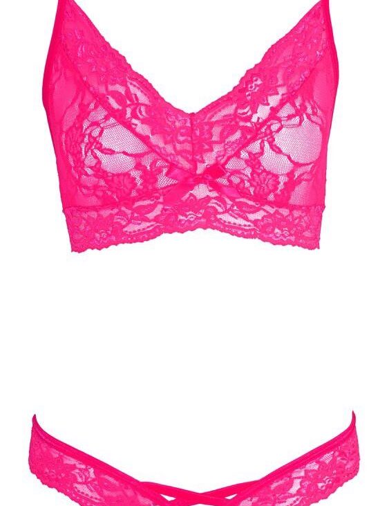 Bra and Briefs pink L/XL