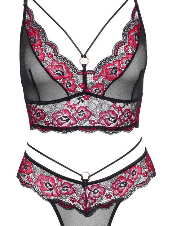 Bra Set black/red M