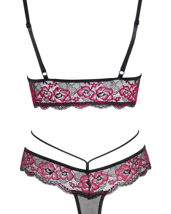 Bra Set black/red M