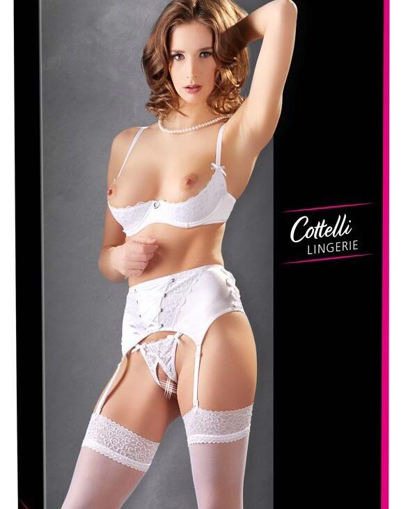 Shelf Bra Set white 75B/S