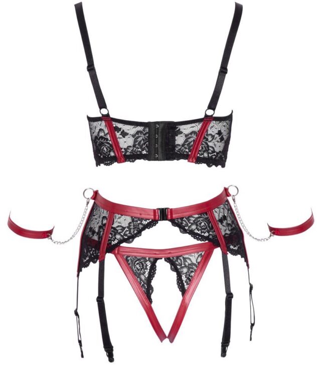 Shelf Bra Set black/red L