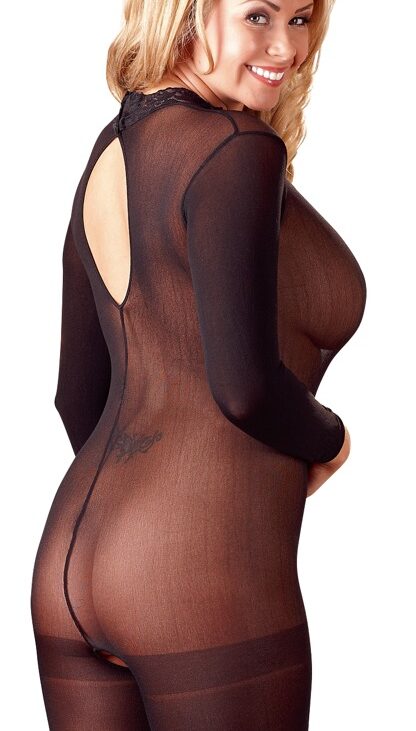 Kuszące bodystocking prześwitujący do seksu XL/2XL