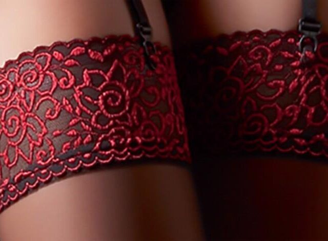 Stockings black/red 3