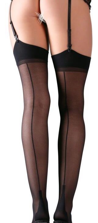 Stockings with seam black 3