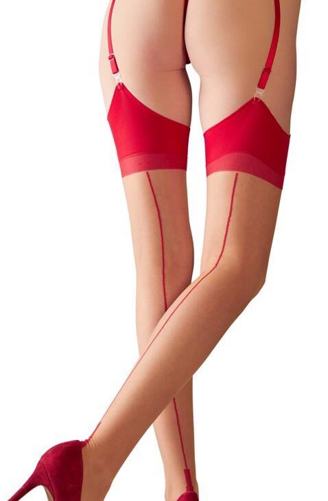 Stockings skin/red 3