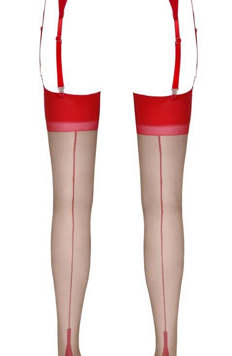 Stockings skin/red 3