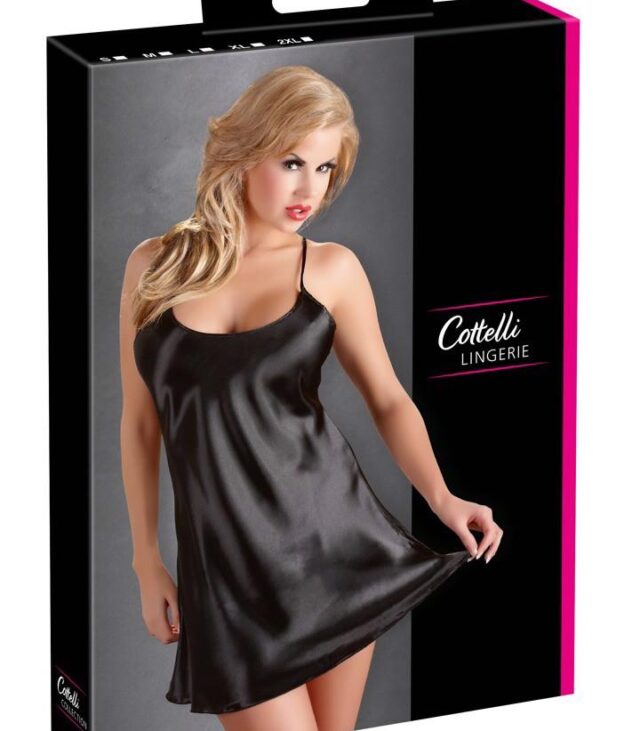 Satin Chemise Black XL