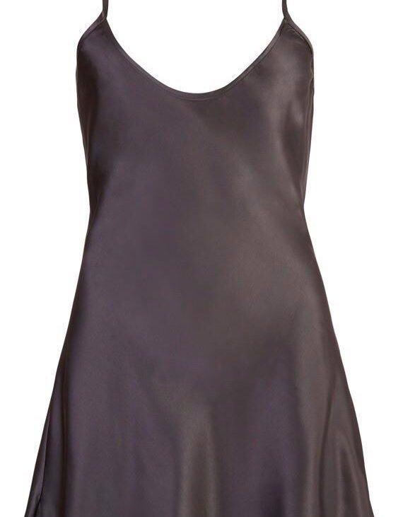 Satin Chemise Black XL