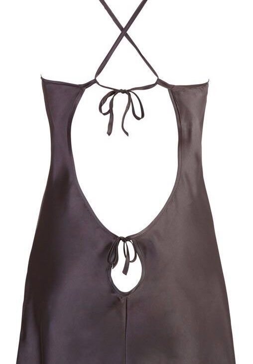 Satin Chemise Black XL