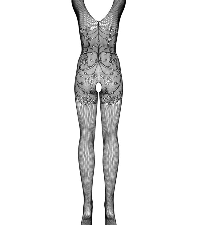 Prześwitujące bodystocking otwarty krok f234 s/m/l