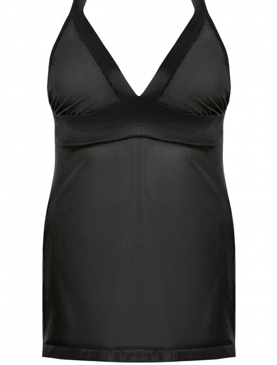 Samara black chemise L+ ( czarna halka )