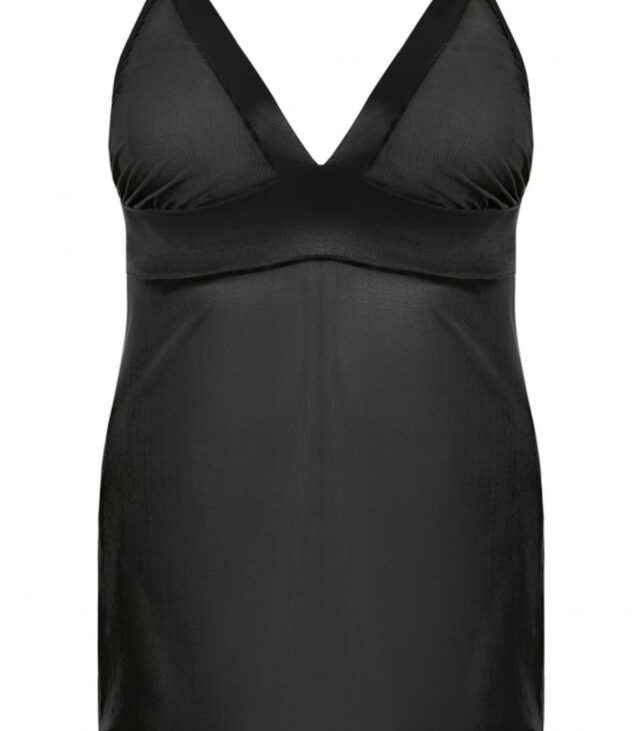 Samara black chemise L+ ( czarna halka )