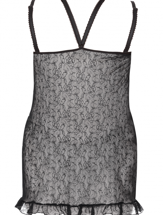 Tamara black chemise L+ ( czarna halka )