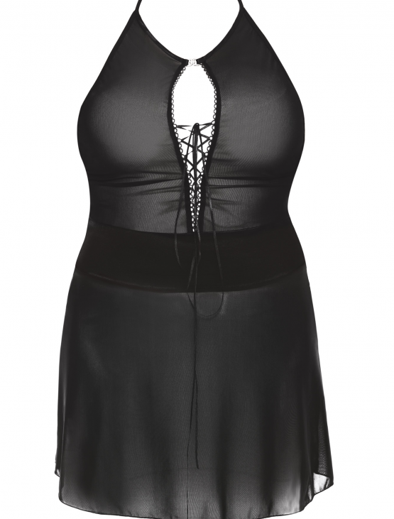 Stefi black chemise L+ ( czarna halka )