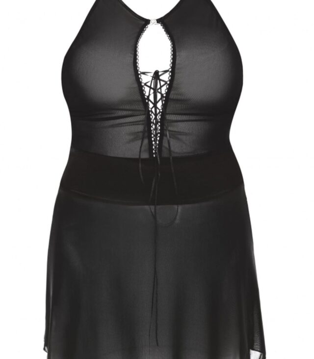 Stefi black chemise L+ ( czarna halka )