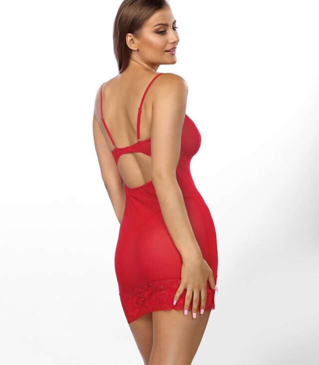 Bielizna - Vanessa XXL/XXXL (czerwona halka/red chemise)