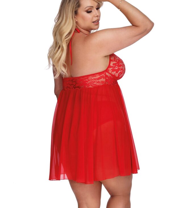 PANDORA RED ( CHEMISE/HALKA ) XL+