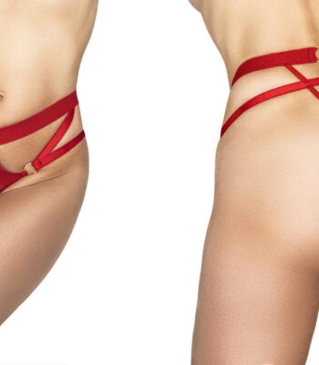 MEREDITH THONG RED S/M