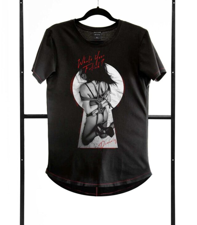 T-shirt men black M fashion