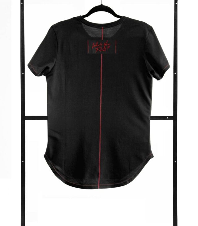 T-shirt men black M fashion