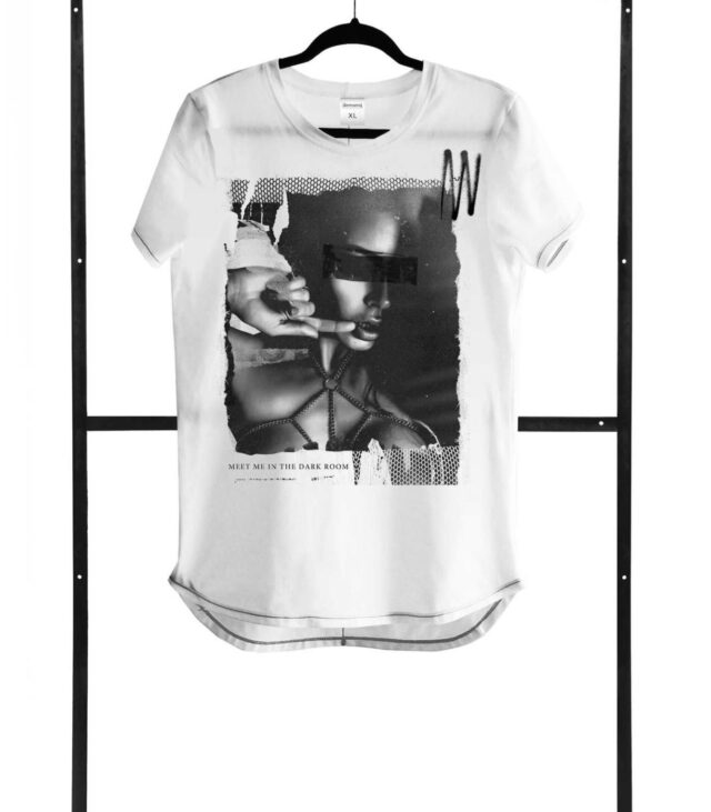 T-shirt men white M fashion