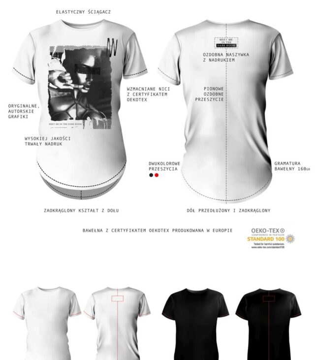 T-shirt men white M fashion