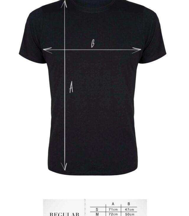 T-shirt men black M regular