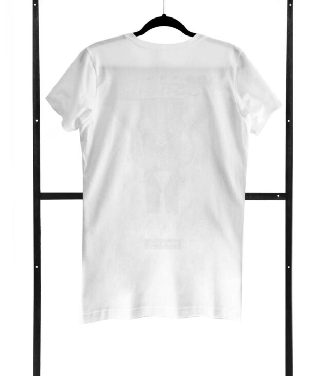 T-shirt men white L regular