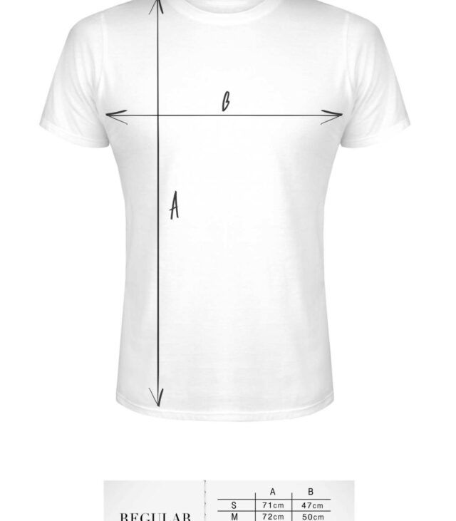 T-shirt men white L regular